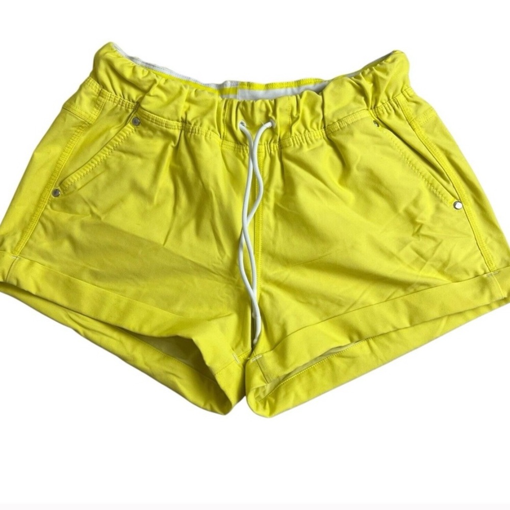 Lululemon Bright Yellow Play All Day Shorts Sz 2